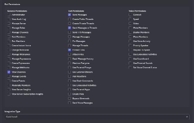 Bot Permissions